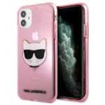 Karl Lagerfeld KLHCN61CHTUGLP iPhone 11 6,1" / Xr pink hardcase Glitter Choupette