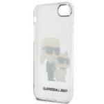 Karl Lagerfeld KLHCI8HNKCTGT iPhone 7/8/SE 2020 / SE 2022 transparent hardcase Gliter Karl&Choupette - imagine 4