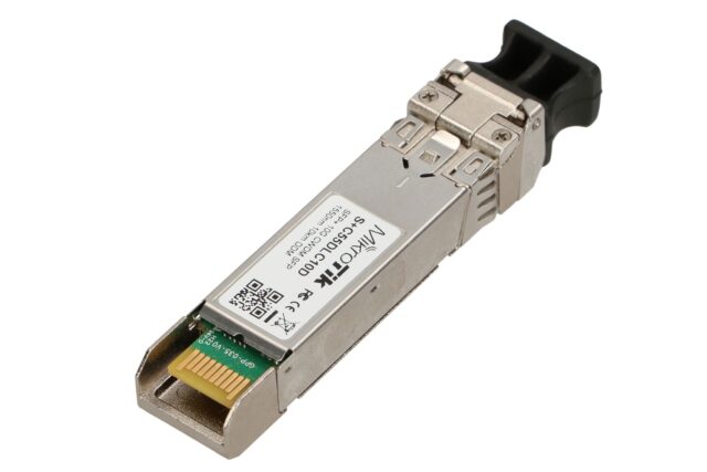 MikroTik S+C55DLC10D | SFP+ Module | CWDM, 10Gb/s, 1550nm, 2x LC, 10km, DDM, Single mode - imagine 2