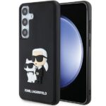 Karl Lagerfeld KLHCS24M3DRKCNK S24+ S926 black hardcase 3D Rubber Karl&Choupette