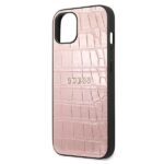 Guess GUHCP13MPCRBPI iPhone 13/ 14 / 15 6,1"pink Croco Strap Collection - imagine 6
