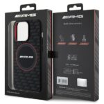 AMG AMHMP15L23SMRK iPhone 15 Pro 6.1" black hardcase with Silicone Carbon Pattern and MagSafe - imagine 8