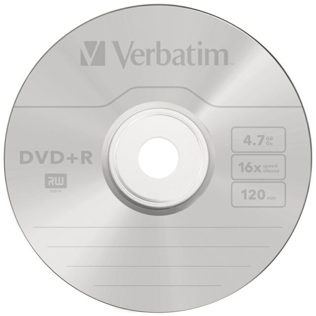 DVD+R Disc Verbatim 4.7GB 16X 100pcs silver 43551 - imagine 3