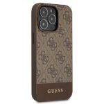 Guess GUHCP13XG4GLBR iPhone 13 Pro Max 6,7" brown hard case 4G Stripe Collection - imagine 4