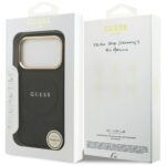 Case Guess Peony Hot Stamp MagSafe for iPhone 17 Pro black - imagine 8