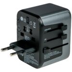 Verbatim Travel Adapter EU/UK/US 2xUSB-A/2xUSB-C PD 30W UTA-03 black 49545 - imagine 3
