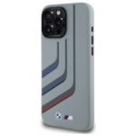 BMW BMHMP16X23SLIG iPhone 16 Pro Max 6.9" grey hardcase Silicone Turning Lines MagSafe - imagine 2