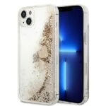 Guess GUOHCP14MGLHFLGO iPhone 14 Plus / 15 Plus 6.7" gold hardcase Glitter Charms