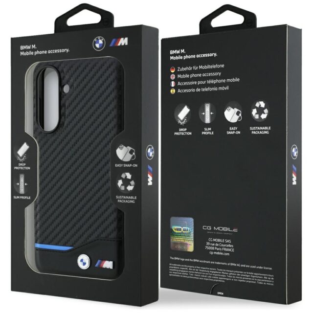 Case BMW M Carbon for Samsung Galaxy A56  black - imagine 7