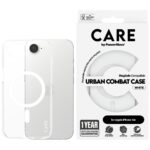 Case CARE by PanzerGlass Flagship Urban Combat White MagSafe for iPhone 16e transparent