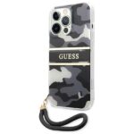 Guess GUHCP13XKCABBK iPhone 13 Pro Max 6,7" black hardcase Camo Strap Collection - imagine 2