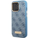 Guess GUHMP14LU4GPRB iPhone 14 Pro 6.1" blue hard case 4G Logo Plate MagSafe - imagine 2