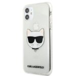 Karl Lagerfeld KLHCN61CHTUGLS iPhone 11 6,1" / Xr silver hardcase Glitter Choupette - imagine 2