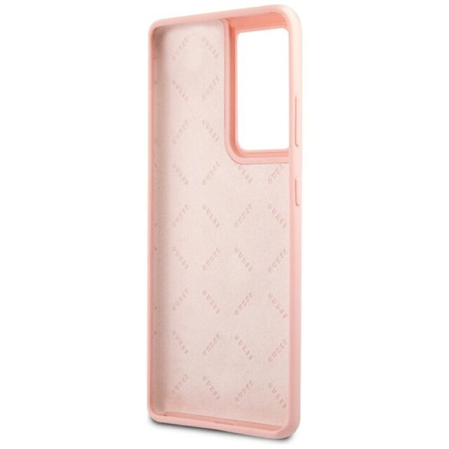 Guess GUHCS21LLSVSPI S21 Ultra G998 pink hardcase Script Vintage - imagine 7