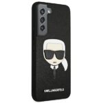 Karl Lagerfeld KLHCS22SSAKHBK S901 S22black hardcase Saffiano Ikonik Karl`s Head - imagine 4