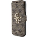 Guess GUBKP15S4GMGBR iPhone 15 / 14 / 13 6.1" brown book 4G Metal Logo - imagine 2