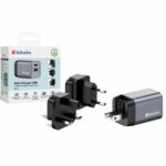 Verbatim GaN 35W Wall Charger USB-C/USB-A + EU/UK/US Adapter GNC-35 32200 - imagine 4