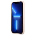 Guess GUHCP13SSLTGP iPhone 13 mini 5,4" pink hardcase Silicone Triangle - imagine 5