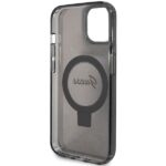 Guess GUHMP14SHRSGSK iPhone 14 / 15 / 13 6.1" black hardcase Ring Stand Script Glitter MagSafe - imagine 7