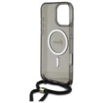 Guess GUHMP16LHCTSGNSK iPhone 16 Pro 6.3" black hardcase Crossbody Cord Script MagSafe - imagine 6