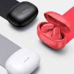 USAMS Bluetooth 5.1 TWS BH Series wireless earphones red BHUBH03 - imagine 3