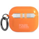 Karl Lagerfeld KLA3UCHFO AirPods 3 cover orange Choupette - imagine 2
