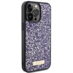 Guess GUHCP15XPFGSBSP iPhone 15 Pro Max 6.7" purple hardcase Rhinestone Metal Logo - imagine 4