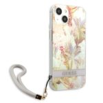 Guess GUHCP13SHFLSU iPhone 13 mini 5,4" purple hardcase Flower Strap - imagine 4