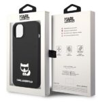 Karl Lagerfeld KLHCP14SSLCTBK iPhone 14/ 15 / 13 6,1" hardcase black Silicone Choupette Body - imagine 8