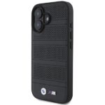 BMW BMHMP16S23PUSPK iPhone 16 6.1" black hardcase M Perforated And Stitched Line MagSafe - imagine 2