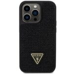 Guess GUHCP14LHDGTPK iPhone 14 Pro 6.1" black hardcase Rhinestone Triangle - imagine 3