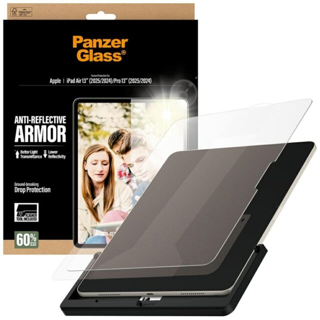 Szkło hartowane PanzerGlass Ultra-Wide    Fit Reflective Armor do iPad Air 13" (2025/2024) / Pro 13" (2025/2024) - imagine 4