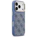 Case Guess 4G PU Classic Logo MagSafe for iPhone 17 Pro blue - imagine 4
