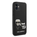 Karl Lagerfeld KLHCP12SPCUSKCBK iPhone 12 mini 5,4" black hardcase Ikonik Karl & Choupette - imagine 4
