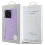 Guess GUHMP16XPSAHMCU iPhone 16 Pro Max 6.9" purple hardcase Saffiano MagSafe - imagine 8