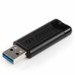 Verbatim USB-A 3.2 Gen 1 PinStripe Flash Drive 16GB black 49316