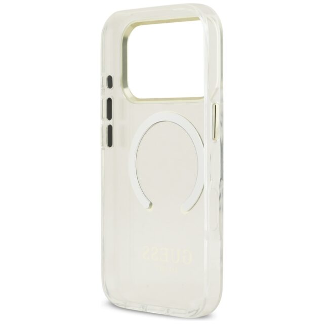Guess Metal Outline MagSafe case for iPhone 17 Pro gold - imagine 7
