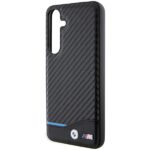 Case BMW BMHCS24M22NBCK S24+ S926 black Leather Carbon - imagine 6