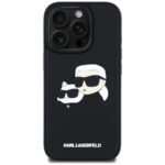 Case Karl Lagerfeld HC 3D Rubber Double Heads to iPhone 16 Pro black - imagine 3