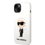Karl Lagerfeld KLHCP14MSNIKBCH iPhone 14 Plus / 15 Plus 6,7" hardcase white Silicone Ikonik - imagine 2