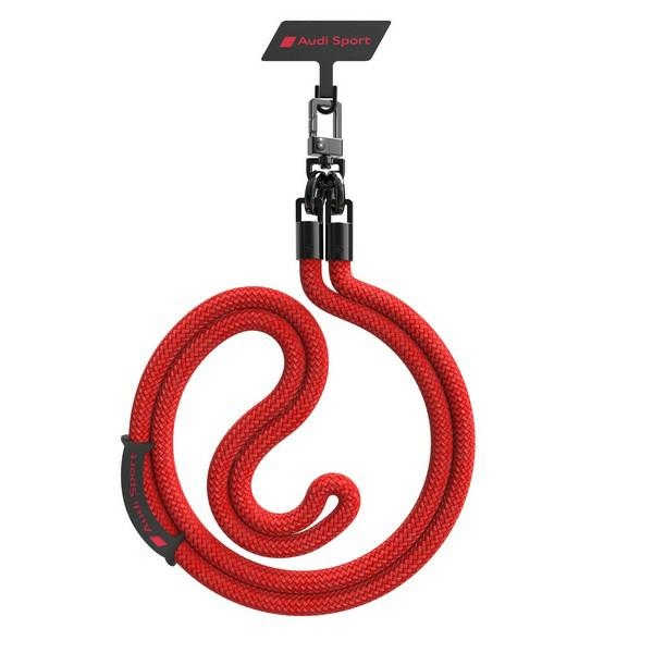 Audi uniwersalna smycz do telefonu 120cm10mm crossbody red AUS-CBL10-RSQ/D1-RD