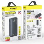 AWEI PowerBank P134K 20000mAh black display + USB/PD/Lightning/MicroUSB cables - imagine 8