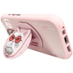 Nimmy Glasses Cool Cat MagSafe case for iPhone 16 Pro Max pink - imagine 5
