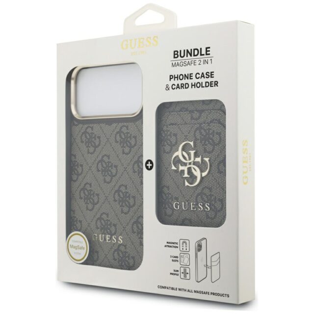 Case Guess 4G with wallet Magsafe for iPhone 17 Pro Max brown - imagine 8