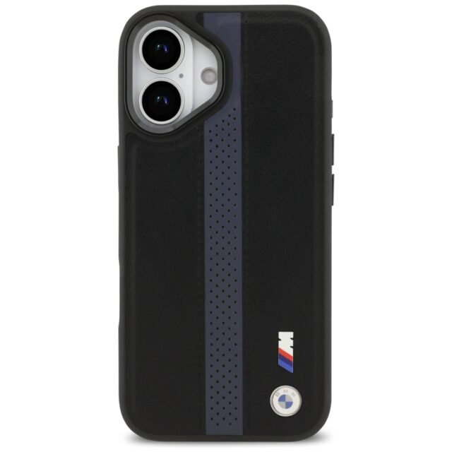 Case BMW M Perforated Stripe Logo  MagSafe for iPhone 17  blue - imagine 3