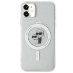 Karl Lagerfeld KLHMN61HGKCNOT iPhone 11/ Xr 6.1" transparent hardcase Karl&Choupette Glitter MagSafe - imagine 3