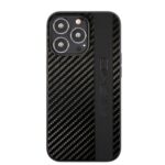 AMG AMHCP13LBLSCA iPhone 13 Pro / 13 6.1" black hardcase with Carbon Stripe & Embossed design - imagine 3