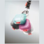 Case Skinarma Mecha CE for AirPods 4 fuchsia - imagine 4