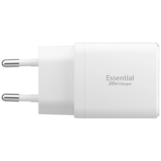Ładowarka sieciowa Spigen Essential       EE202EU 20W USB-C/USB-A biały - imagine 3