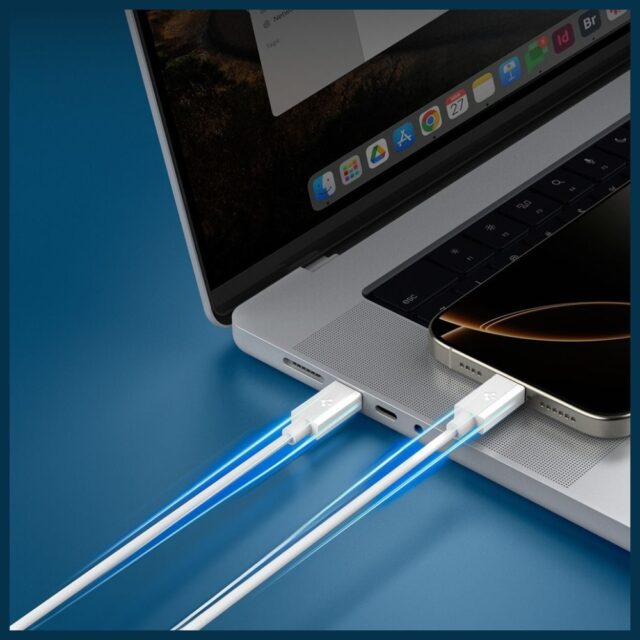 Spigen EB6020CC Essential USB-C Cable 60W 2m white - imagine 6